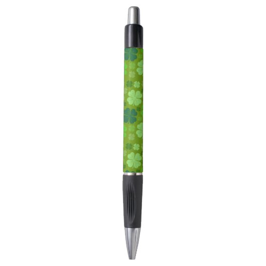 Green Clovers, Lucky Clovers, Saint Patrick's Day Pen (Voorkant Verticaal)