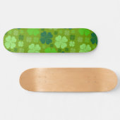 Green Clovers, Lucky Clovers, Saint Patrick's Day Persoonlijk Skateboard (Horizontaal)