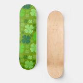 Green Clovers, Lucky Clovers, Saint Patrick's Day Persoonlijk Skateboard (Voorkant)
