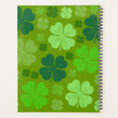 Green Clovers, Lucky Clovers, Saint Patrick's Day Planner (Achterkant)