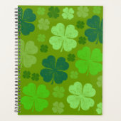 Green Clovers, Lucky Clovers, Saint Patrick's Day Planner (Voorkant)