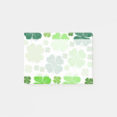 Green Clovers, Lucky Clovers, Saint Patrick's Day Post-it® Notes (Voorkant)