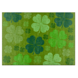 Green Clovers, Lucky Clovers, Saint Patrick's Day Snijplank