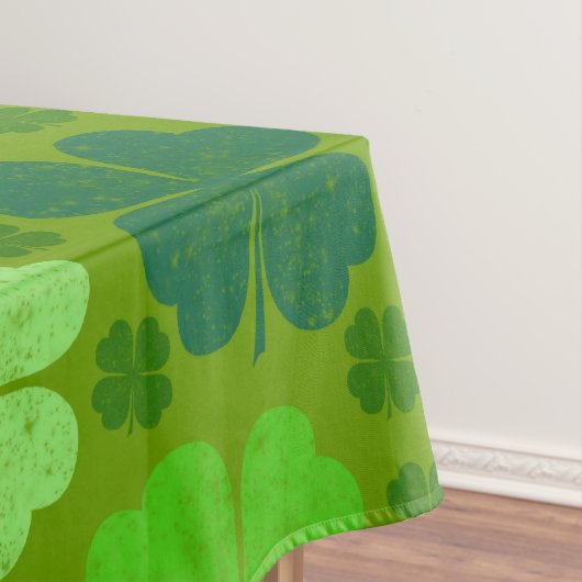 Green Clovers, Lucky Clovers, Saint Patrick's Day Tafelkleed (Voorbeeld)