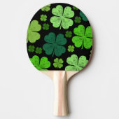 Green Clovers, Lucky Clovers, Saint Patrick's Day Tafeltennisbatje (Voorkant)