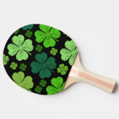 Green Clovers, Lucky Clovers, Saint Patrick's Day Tafeltennisbatje (Zijkant)