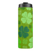 Green Clovers, Lucky Clovers, Saint Patrick's Day Thermosbeker (Voorkant)