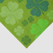 Green Clovers, Lucky Clovers, Saint Patrick's Day Tissuepapier (Detail)