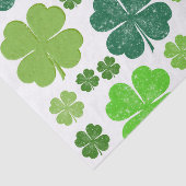 Green Clovers, Lucky Clovers, Saint Patrick's Day Tissuepapier (Detail)