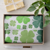 Green Clovers, Lucky Clovers, Saint Patrick's Day Tissuepapier (Geschenk)
