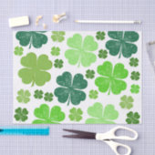 Green Clovers, Lucky Clovers, Saint Patrick's Day Tissuepapier (Craft)