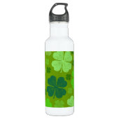 Green Clovers, Lucky Clovers, Saint Patrick's Day Waterfles (Voorkant)