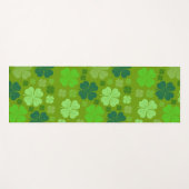 Green Clovers, Lucky Clovers, Saint Patrick's Day Yogamat (Voorkant (horizontaal))