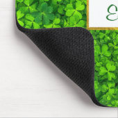 Green Clovers met FAUX Gold Foil Lijst Muismat (Hoek)