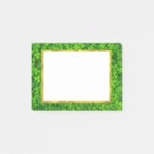 Green Clovers met FAUX Gold Foil Lijst Post-it® Notes (Voorkant)