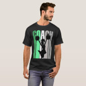 Green Coach Of Cheerleading Cheerleader Coach Teac T-shirt (Voorkant volledig)