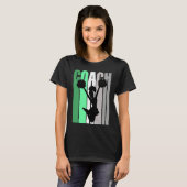 Green Coach Of Cheerleading Cheerleader Coach Teac T-shirt (Voorkant volledig)