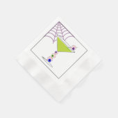 Green Cocktail Halloween Glass Paper Napkin Servet (Hoek)