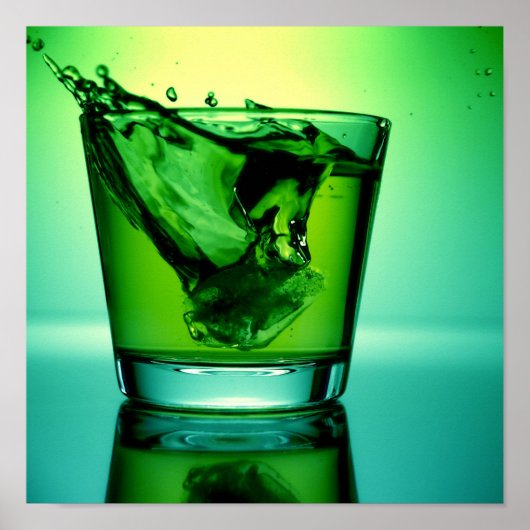 Green Cocktail Poster (Voorkant)