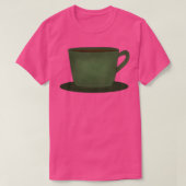 Green Coffee Cup T-shirt (Design voorkant)
