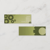 Green Cogs - Skinny Mini Visitekaartje (Voorkant / Achterkant)