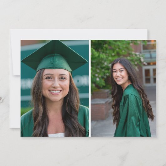 Green College 3 Foto Afstuderen Aankondiging (Achterkant)