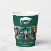 Green College University 3 Foto Afstuderen Papieren Bekers (Achterkant)