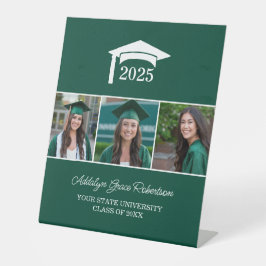 Green College University 3 Foto Afstuderen Reclamebord Met Voetstuk