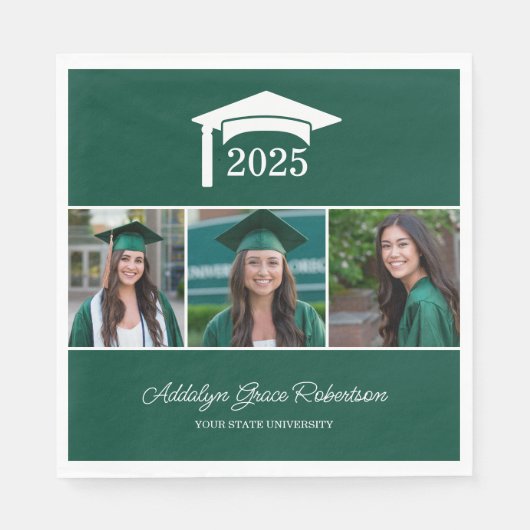 Green College University 3 Foto Afstuderen Servet (Voorkant)