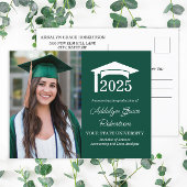 Green College University Foto Afstuderen Uitnodiging Briefkaart