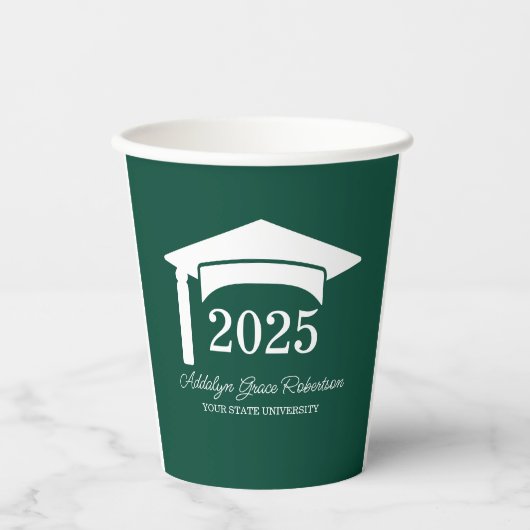Green College University Pet Class van 2025 Papieren Bekers (Voorkant)
