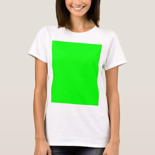 Green Color Gepersonaliseerd Designer T-shirt (Voorkant)