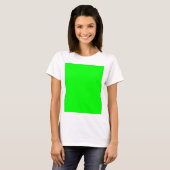 Green Color Gepersonaliseerd Designer T-shirt (Voorkant volledig)
