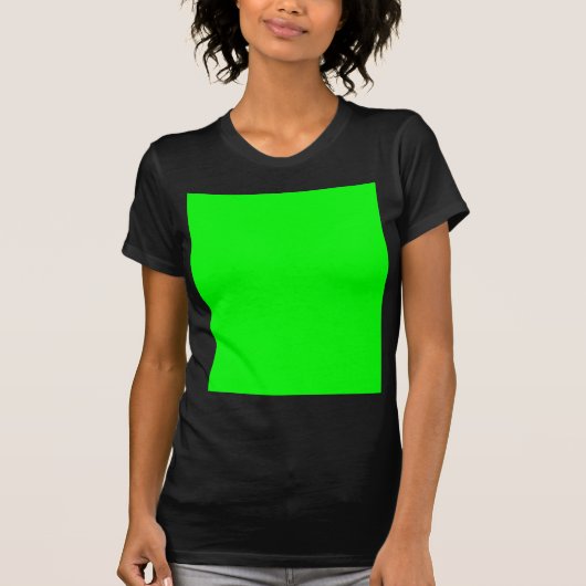 Green Color Gepersonaliseerd Designer T-shirt (Voorkant)