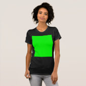 Green Color Gepersonaliseerd Designer T-shirt (Voorkant volledig)