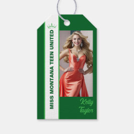 Green Color Pop Custom Photo Tags Cadeaulabel