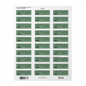 Green Colorado Passport Etiket (Full Sheet)