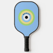 Green Combination Bullseye van Shirley Taylor Pickleball Paddle (Voorkant)