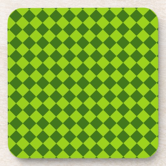 Green Combination Diamond Pattern van STaylor Bier Onderzetter (Voorkant)