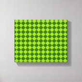 Green Combination Diamond Pattern van STaylor Canvas Afdruk (Voorkant)