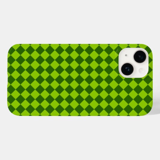 Green Combination Diamond Pattern van STaylor Case-Mate iPhone Case (Achterkant (horizontaal))