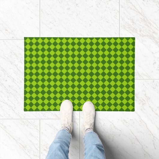 Green Combination Diamond Pattern van STaylor Deurmat (Binnen)