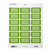 Green Combination Diamond Pattern van STaylor Etiket (Full Sheet)