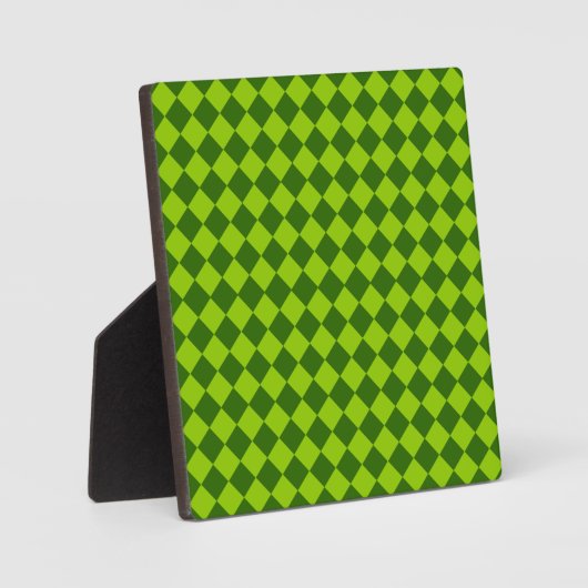 Green Combination Diamond Pattern van STaylor Fotoplaat (Voorkant)