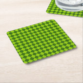Green Combination Diamond Pattern van STaylor Kartonnen Onderzetters (Schuin)