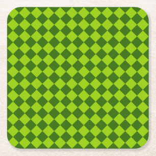 Green Combination Diamond Pattern van STaylor Kartonnen Onderzetters