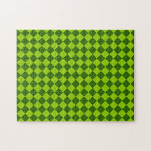 Green Combination Diamond Pattern van STaylor Legpuzzel