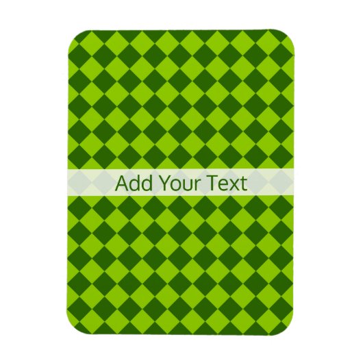 Green Combination Diamond Pattern van STaylor Magneet (Verticaal)