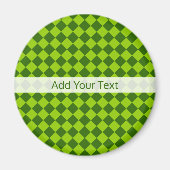 Green Combination Diamond Pattern van STaylor Magneet (Voorkant)