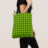 Green Combination Diamond Pattern van STaylor Tote Bag (Dichtbij)